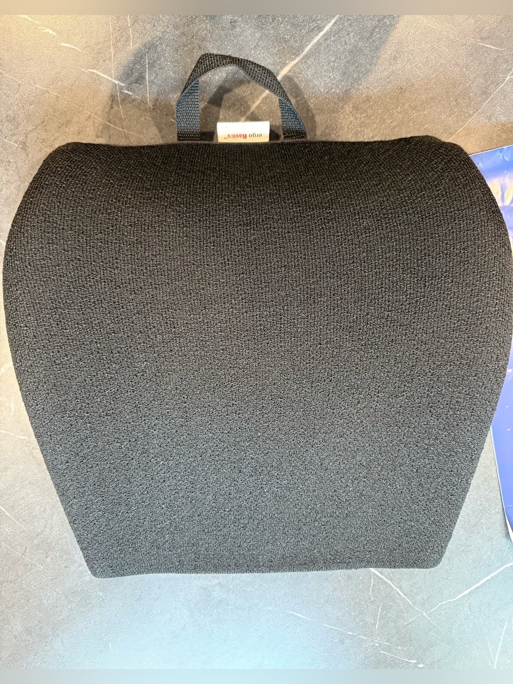Relax the Back Ergo Curve Portable Back Lumbar Support Cushion Memory Foam